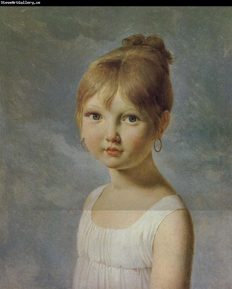 Baron Pierre Narcisse Guerin Portrait de petite fille